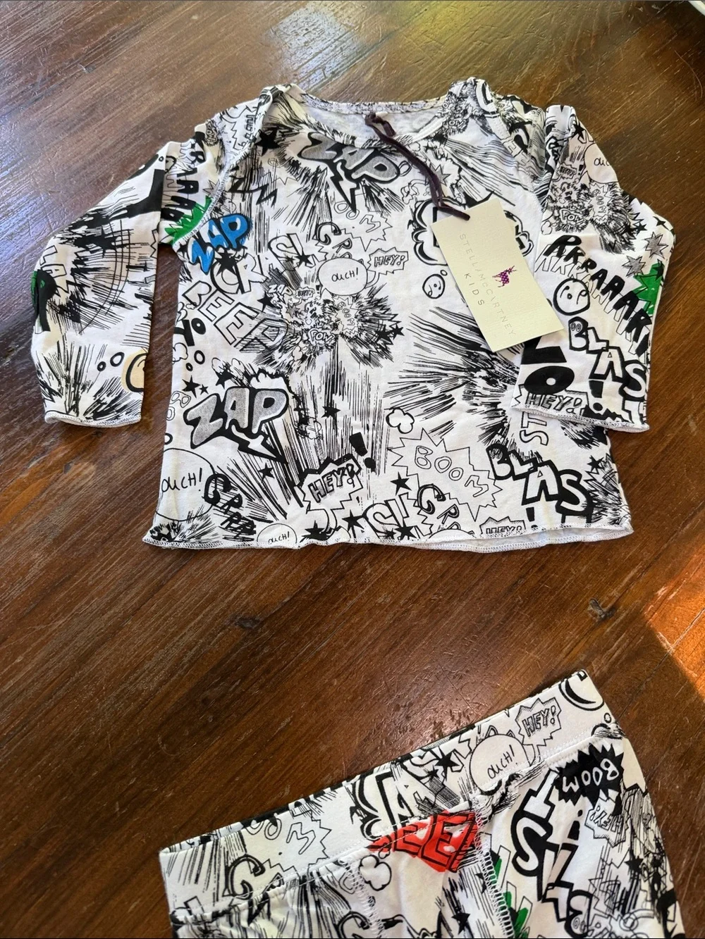 Stella McCartney Kids Graphic Comic Swim Suit and matching pajamas - Brand new